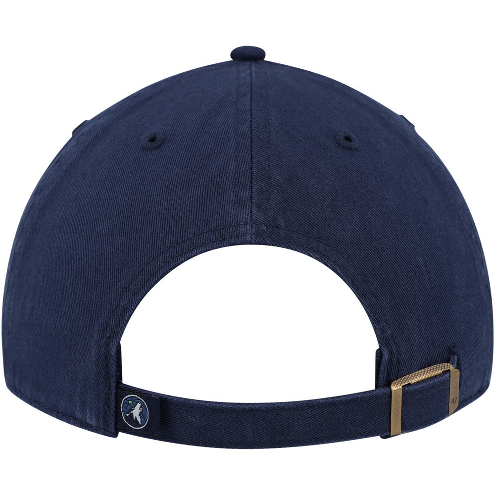 47 brand Minnesota Timberwolves '47 Core Logo Clean Up Adjustable Hat Navy