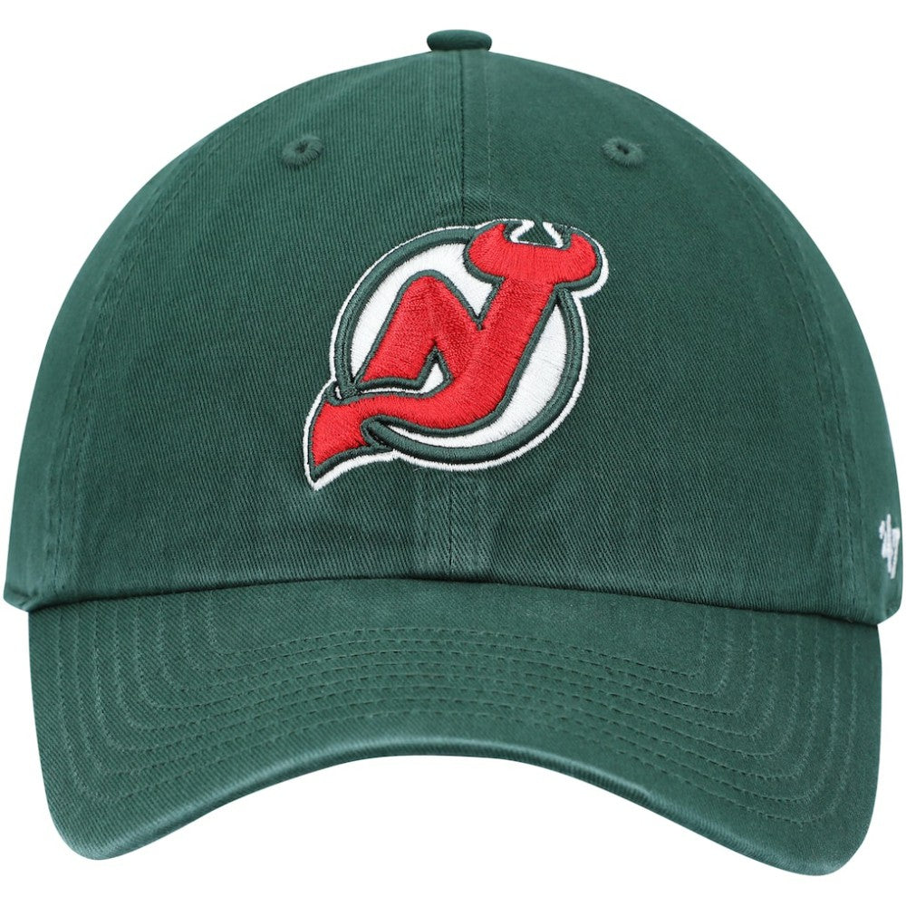 New Jersey Devils '47 Clean Up Adjustable Hat - Green | 47 brand Clearance