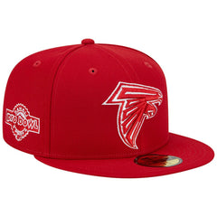 Atlanta Falcons New Era 1994 Hawaii Pro Bowl Main Patch 59FIFTY Fitted Hat - Scarlet - NFL