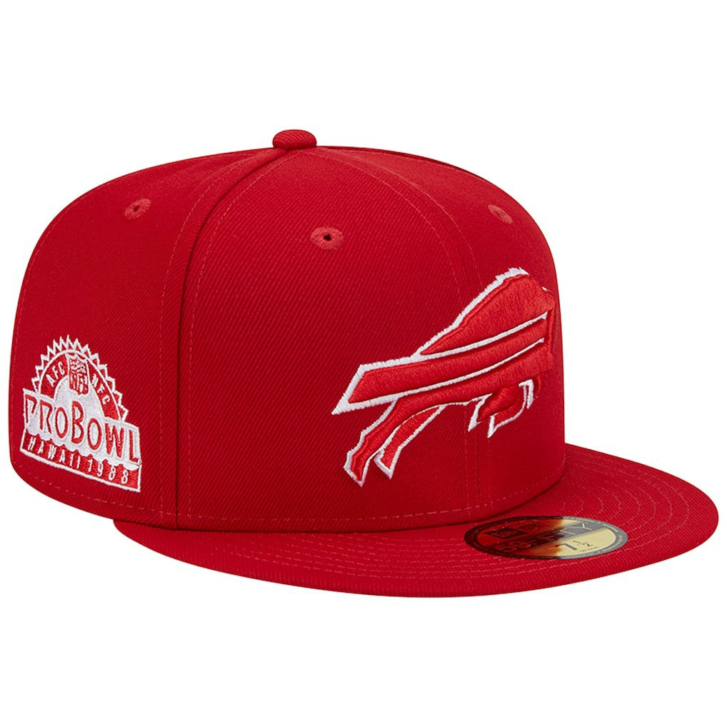Buffalo Bills New Era 1998 Hawaii Pro Bowl Main Patch 59FIFTY Fitted Hat - Scarlet - NFL