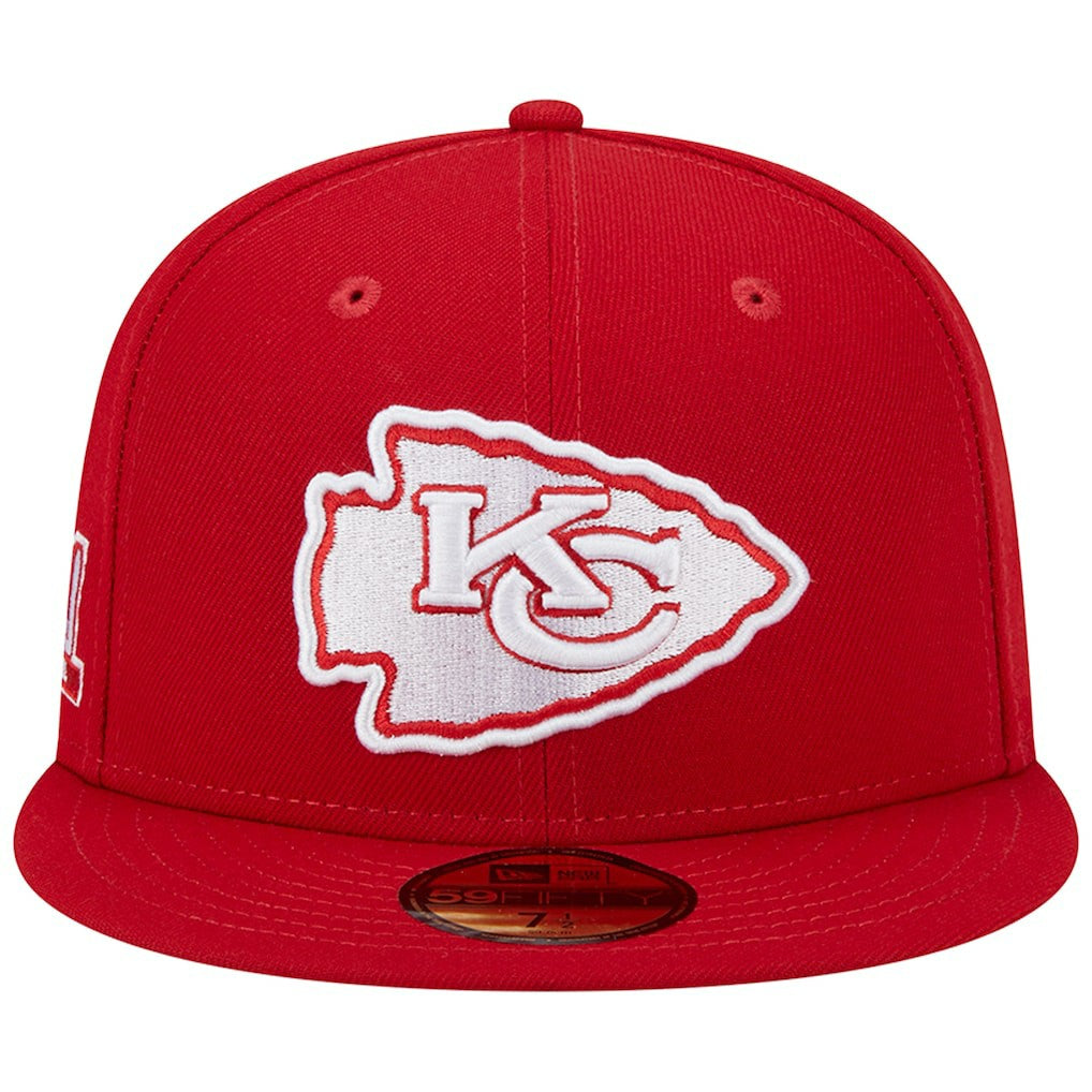 Kansas City Chiefs New Era Super Bowl LIV Main Patch 59FIFTY Fitted Hat - Scarlet - NFL