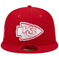 Kansas City Chiefs New Era Super Bowl LIV Main Patch 59FIFTY Fitted Hat - Scarlet - NFL