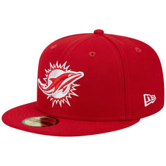 Miami Dolphins New Era 1993 Hawaii Pro Bowl Main Patch 59FIFTY Fitted Hat - Scarlet - NFL