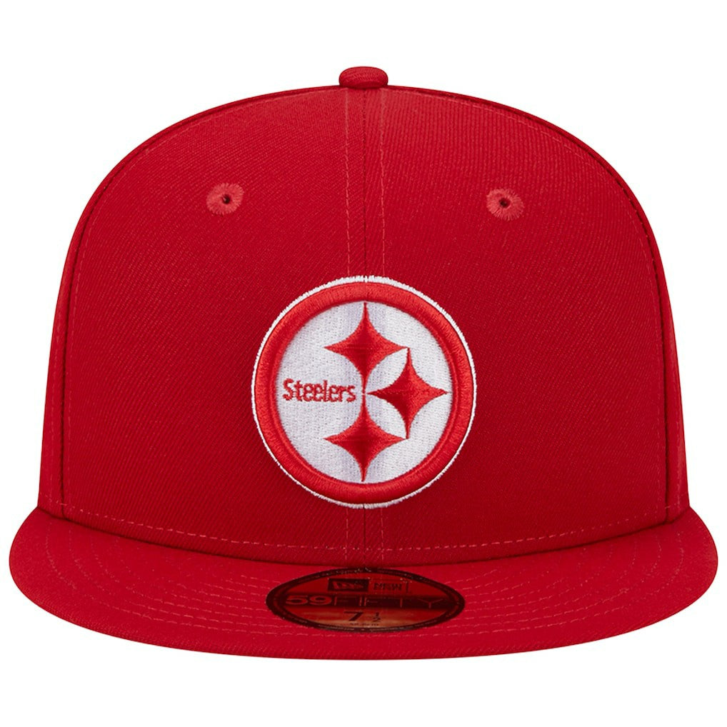 Pittsburgh Steelers New Era Super Bowl XLIII Main Patch 59FIFTY Fitted Hat - Scarlet - NFL