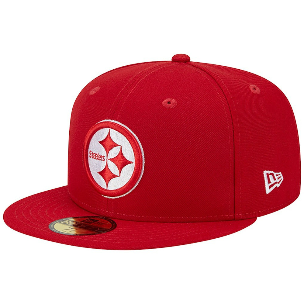 Pittsburgh Steelers New Era Super Bowl XLIII Main Patch 59FIFTY Fitted Hat - Scarlet - NFL