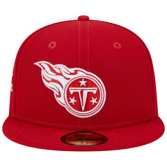 Tennessee Titans New Era 15 Years Main Patch 59FIFTY Fitted Hat - Scarlet - NFL