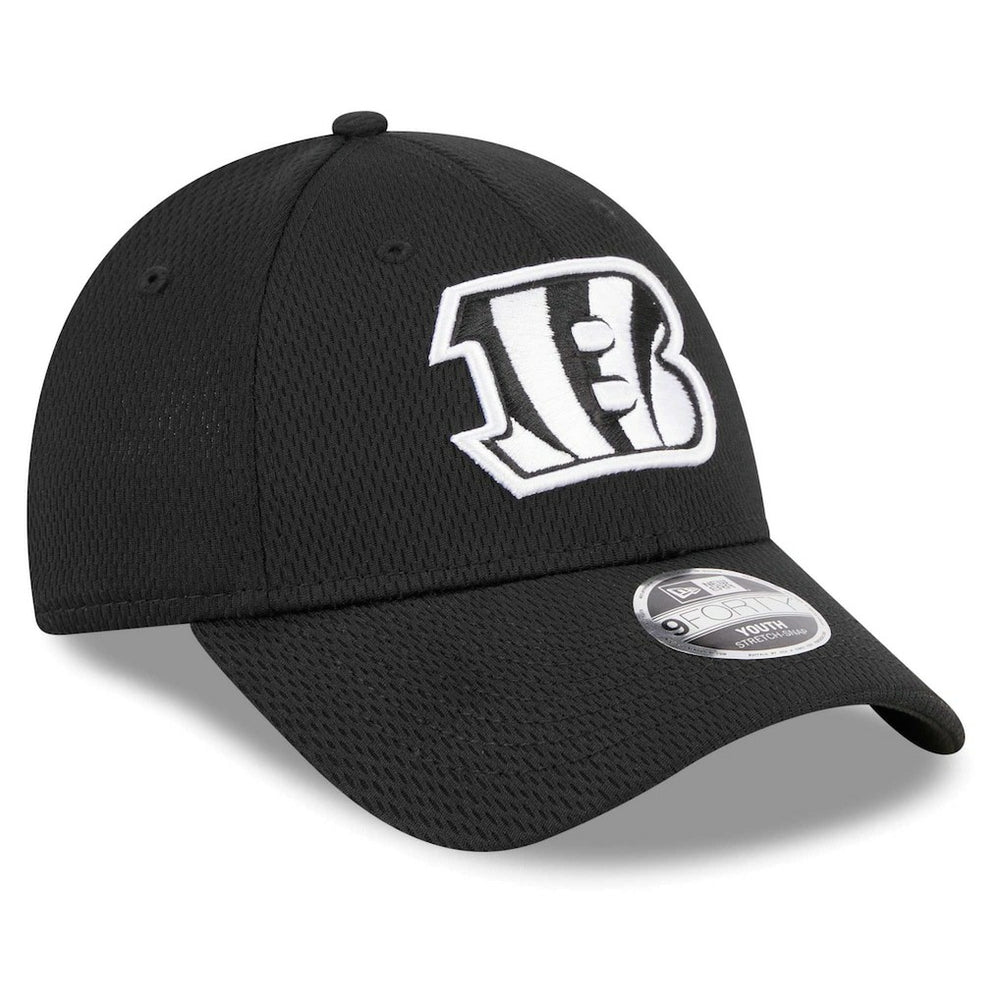 Cincinnati Bengals New Era Youth Main B-Dub 9FORTY Adjustable Hat - Black - NFL