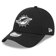 Miami Dolphins New Era Youth Main B-Dub 9FORTY Adjustable Hat - Black - NFL