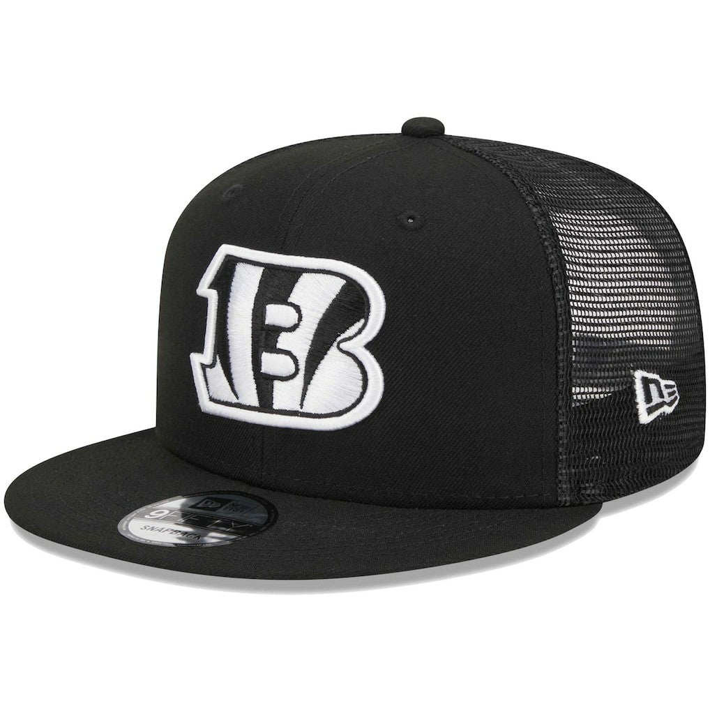 Cincinnati Bengals New Era Main Trucker 9FIFTY Snapback Hat - Black - NFL