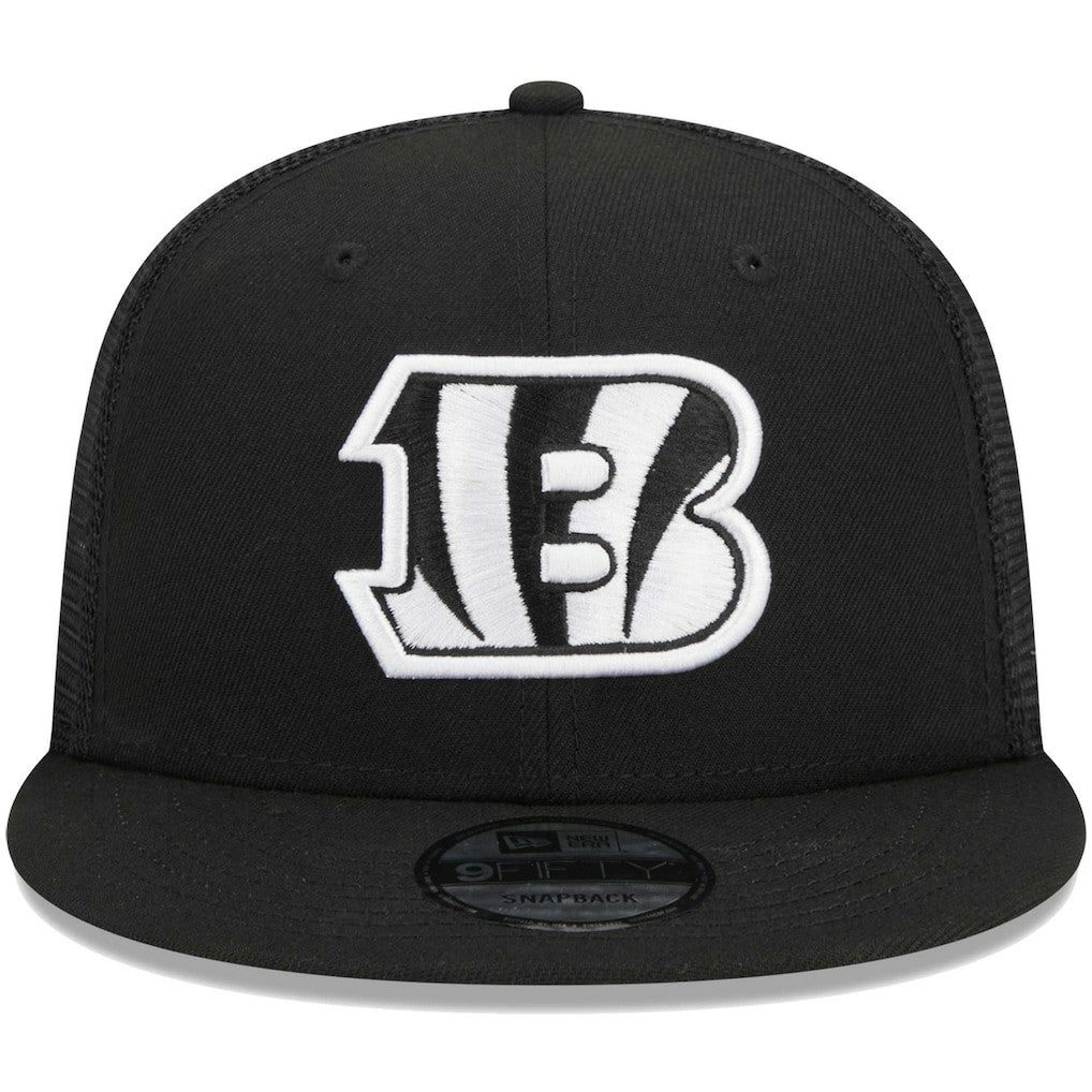 Cincinnati Bengals New Era Main Trucker 9FIFTY Snapback Hat - Black - NFL