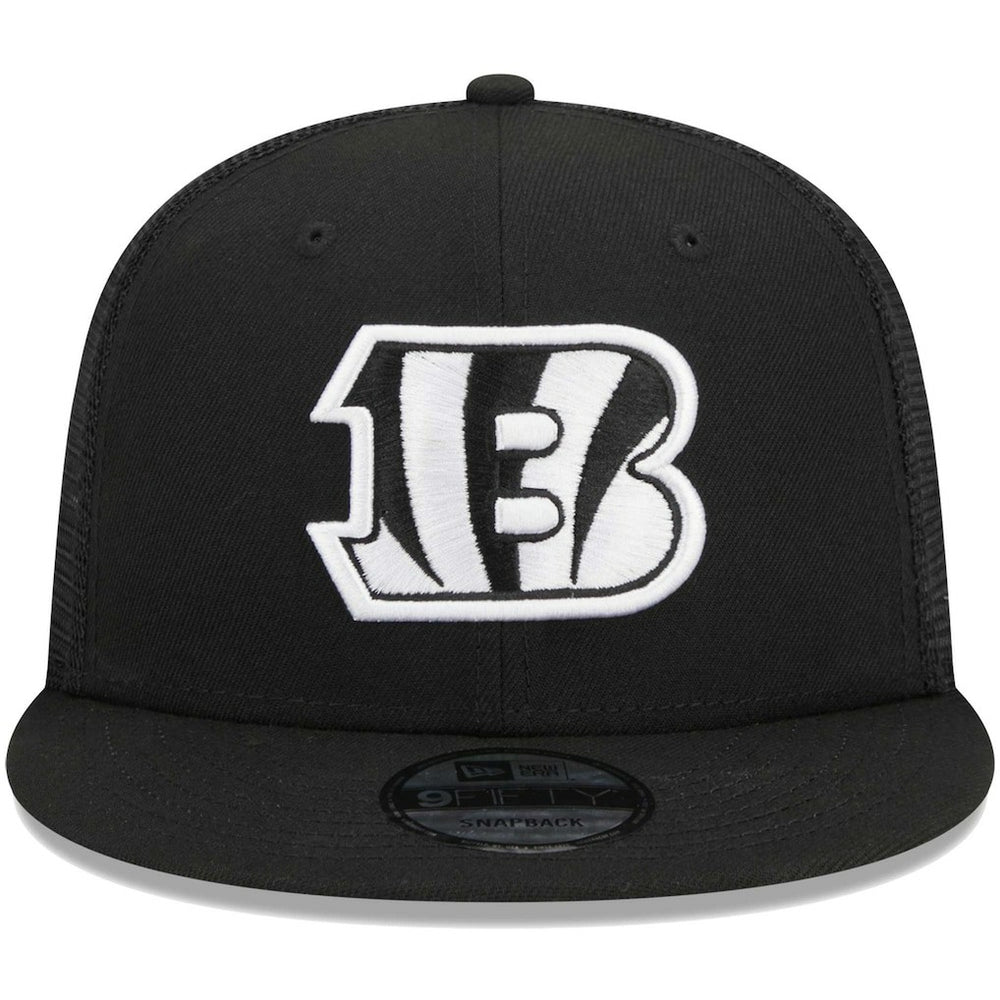 Cincinnati Bengals New Era Main Trucker 9FIFTY Snapback Hat - Black - NFL