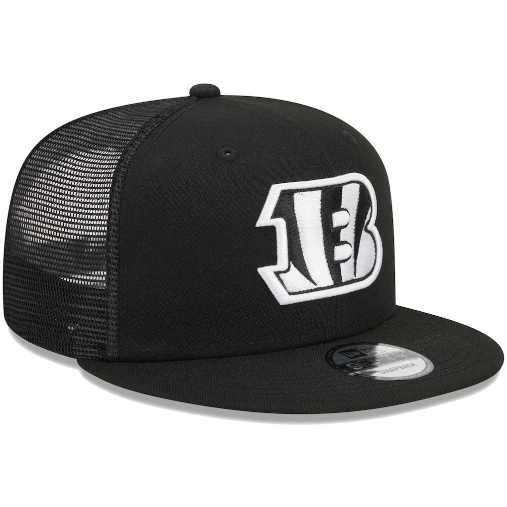 Cincinnati Bengals New Era Main Trucker 9FIFTY Snapback Hat - Black - NFL