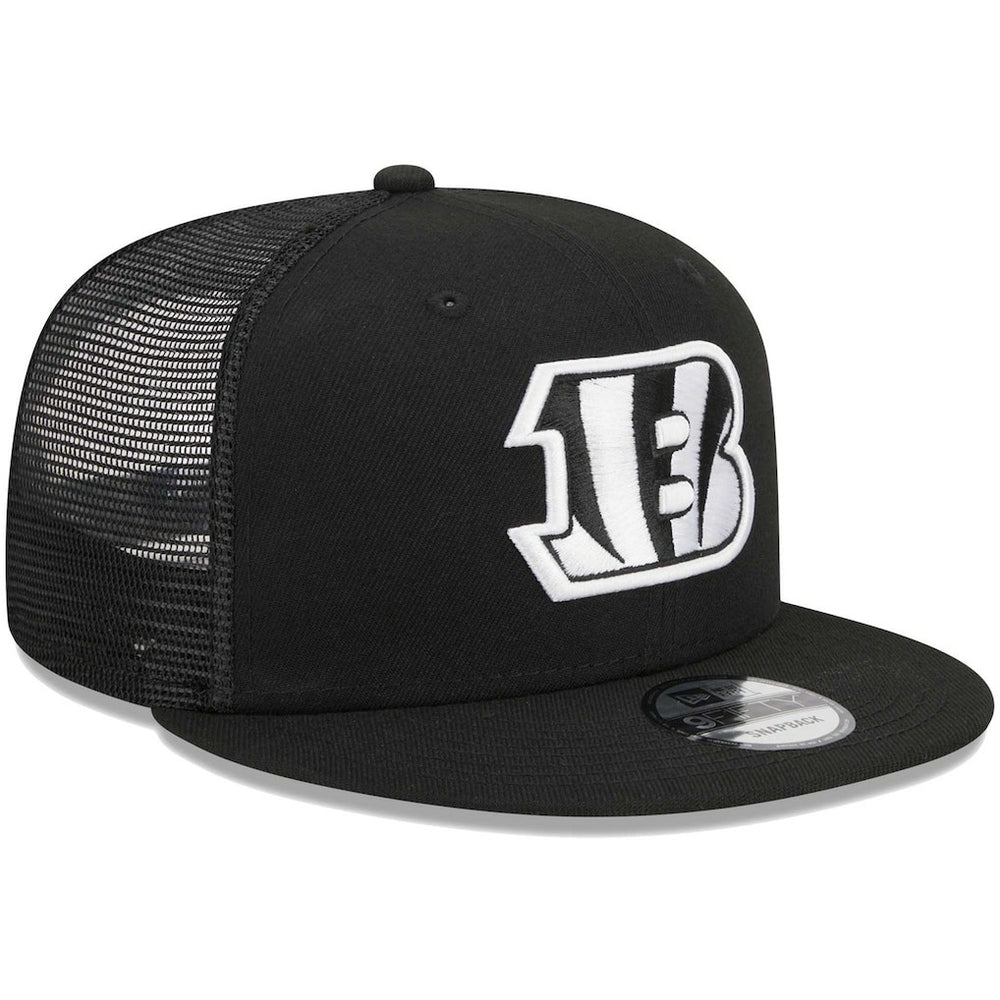 Cincinnati Bengals New Era Main Trucker 9FIFTY Snapback Hat - Black - NFL