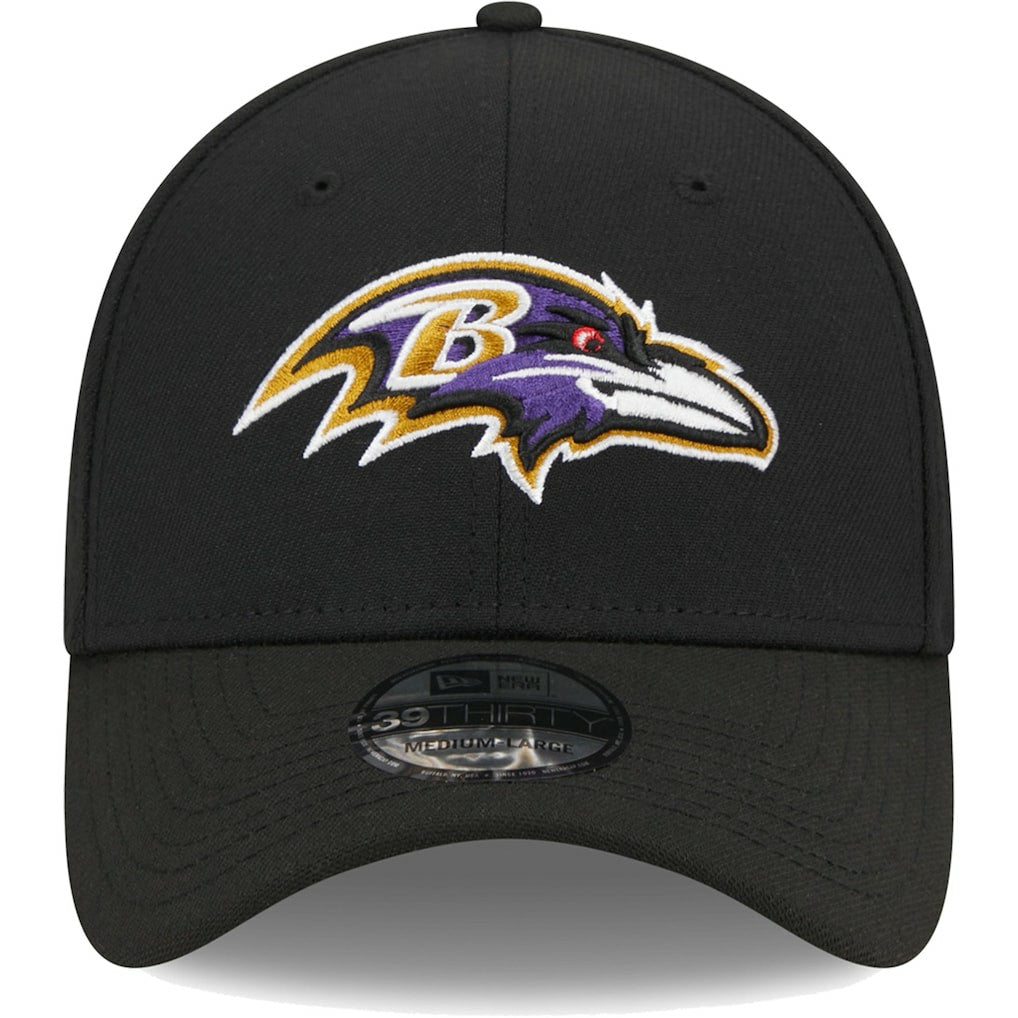 Baltimore Ravens New Era Main 39THIRTY Flex Hat - Black - NFL