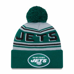 New York Jets New Era Main Cuffed Knit Hat with Pom - Green - NFL