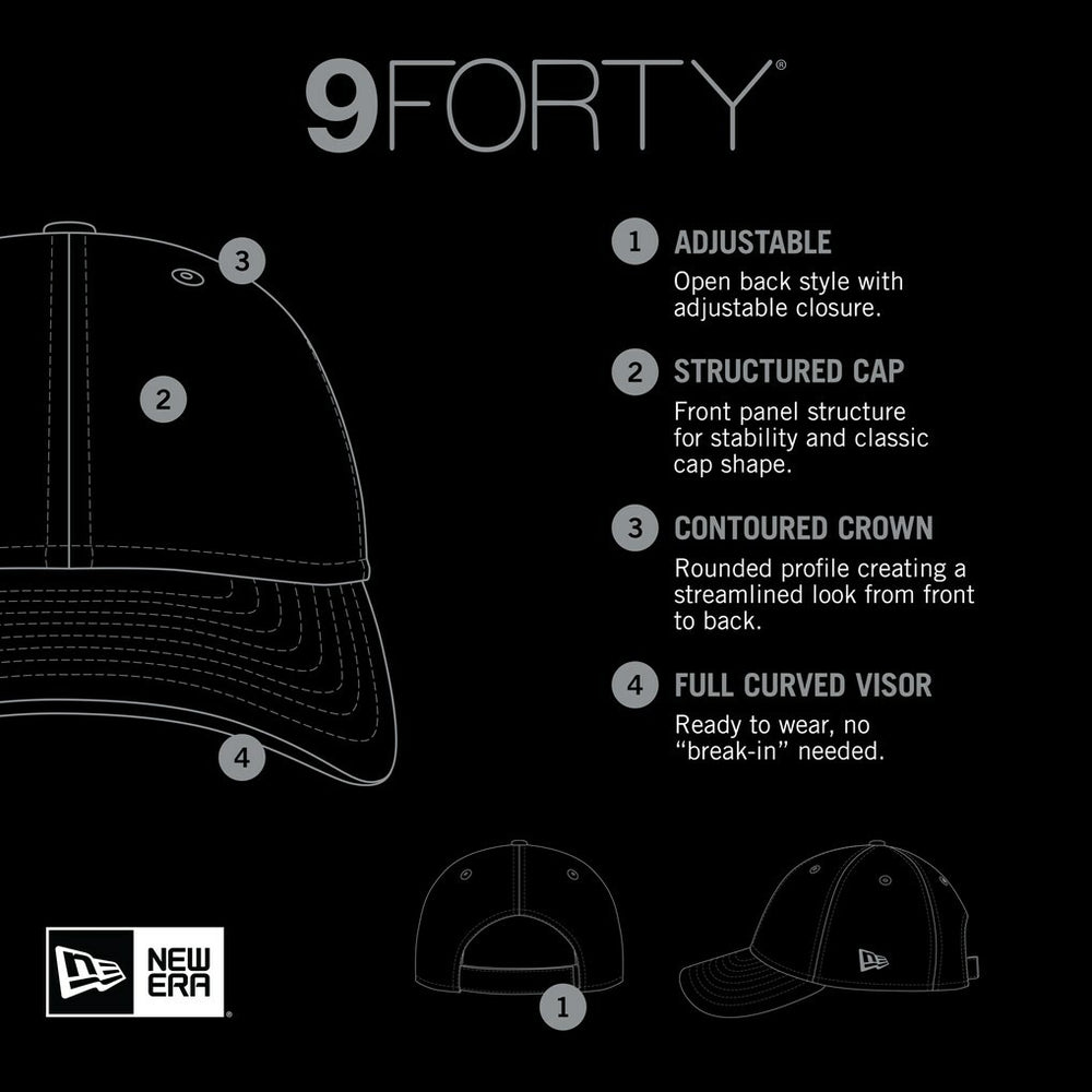 Jacksonville Jaguars New Era Main B-Dub 9FORTY Adjustable Hat - Black - NFL
