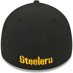 Pittsburgh Steelers New Era Main 39THIRTY Flex Hat - Black - NFL