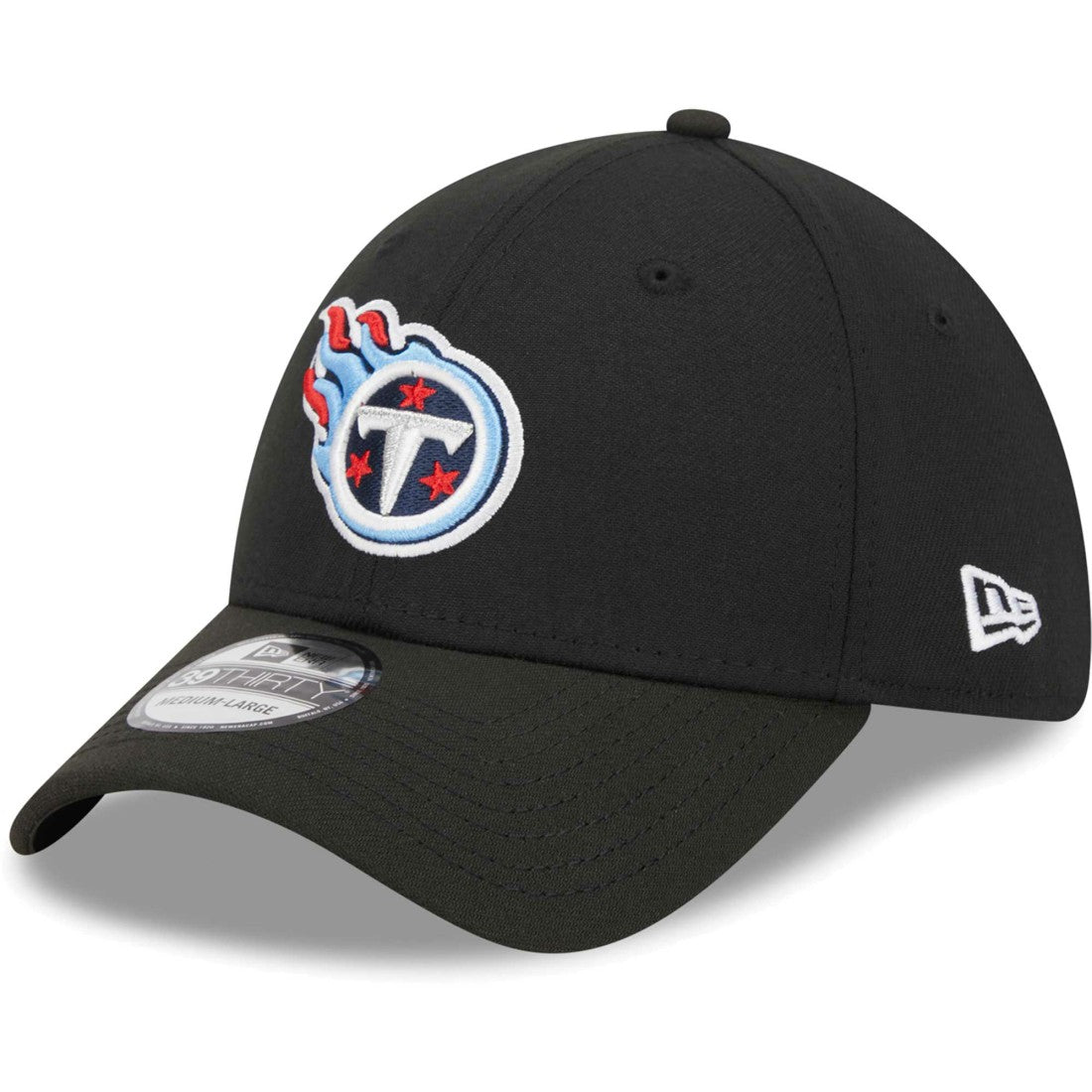 Tennessee Titans New Era Main 39THIRTY Flex Hat - Black - NFL