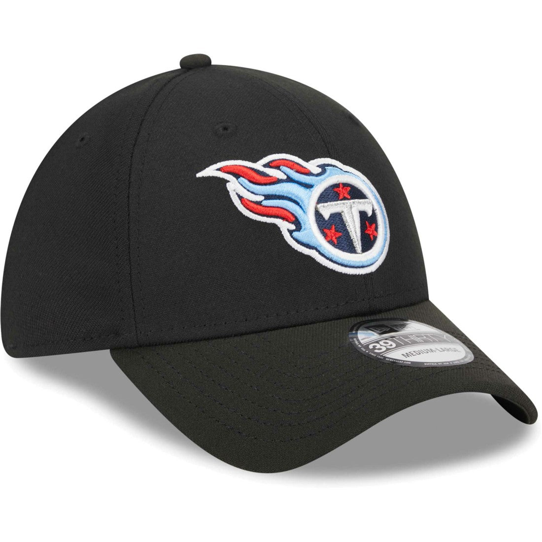 Tennessee Titans New Era Main 39THIRTY Flex Hat - Black - NFL