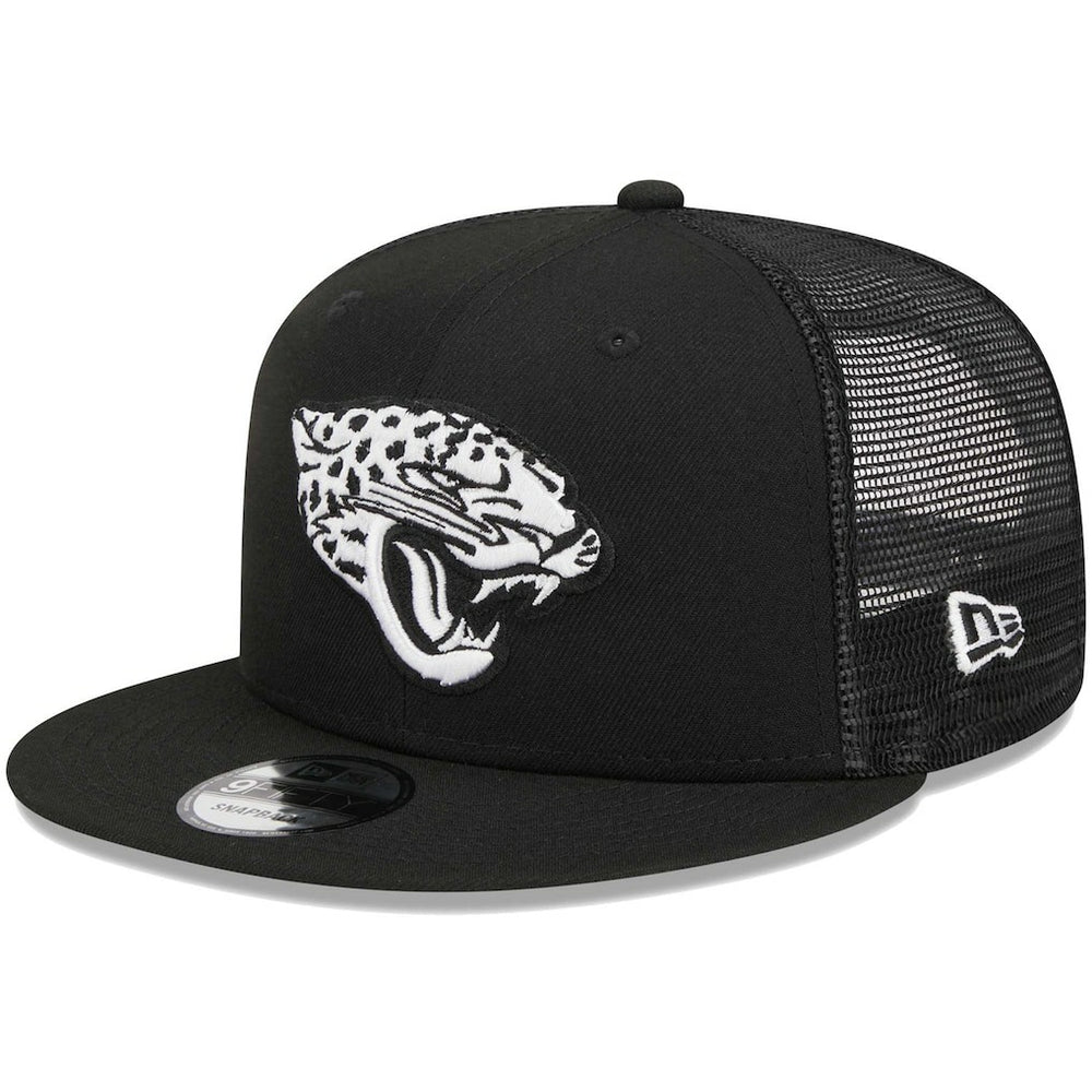 Jacksonville Jaguars New Era Main Trucker 9FIFTY Snapback Hat - Black - NFL