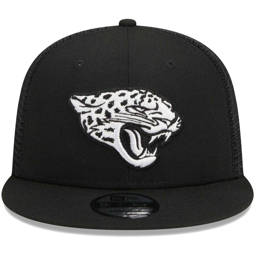 Jacksonville Jaguars New Era Main Trucker 9FIFTY Snapback Hat - Black - NFL