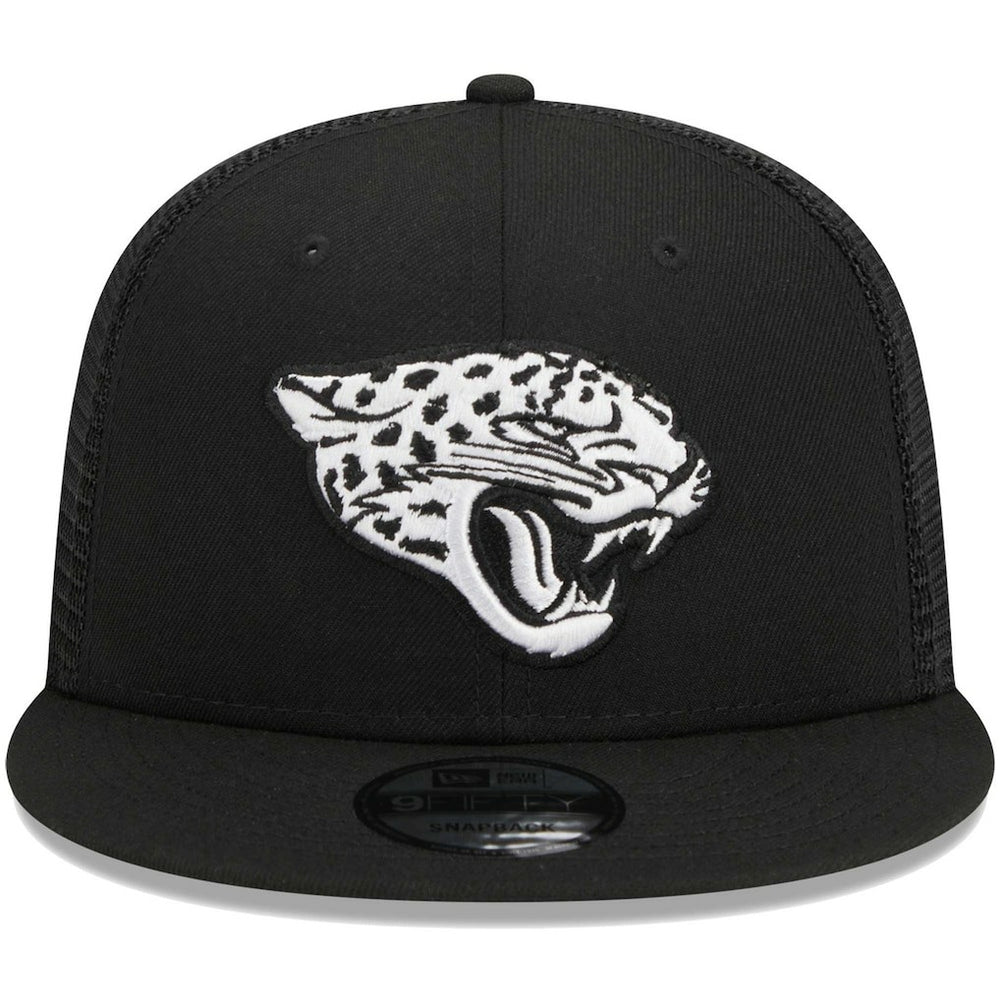 Jacksonville Jaguars New Era Main Trucker 9FIFTY Snapback Hat - Black - NFL