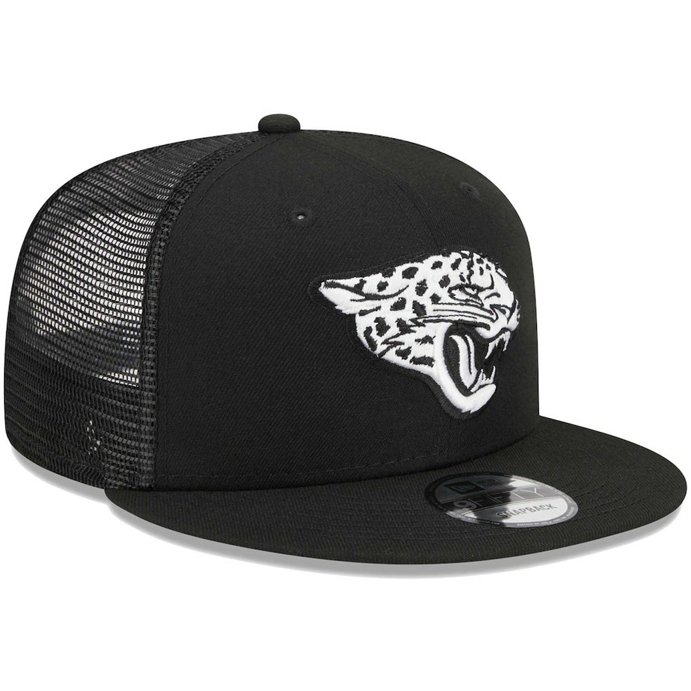 Jacksonville Jaguars New Era Main Trucker 9FIFTY Snapback Hat - Black - NFL