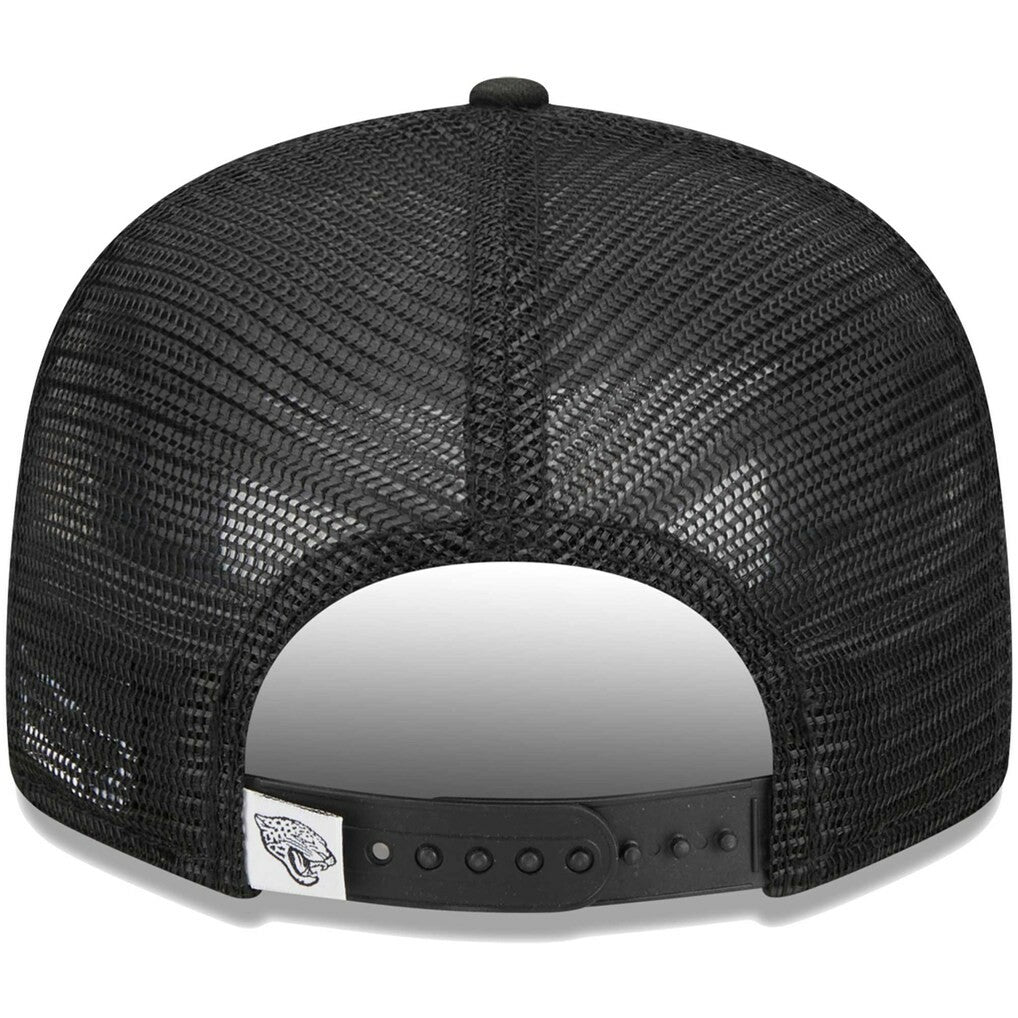 Jacksonville Jaguars New Era Main Trucker 9FIFTY Snapback Hat - Black - NFL