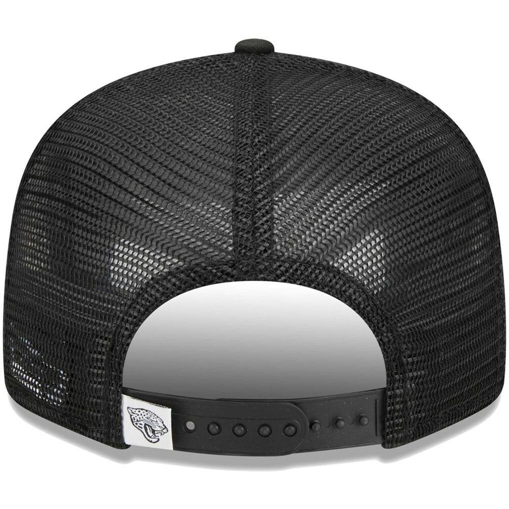 Jacksonville Jaguars New Era Main Trucker 9FIFTY Snapback Hat - Black - NFL