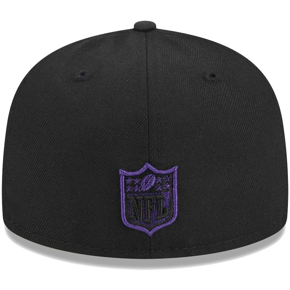 Baltimore Ravens New Era Youth Main 59FIFTY Fitted Hat - Black - NFL
