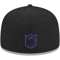 Baltimore Ravens New Era Youth Main 59FIFTY Fitted Hat - Black - NFL