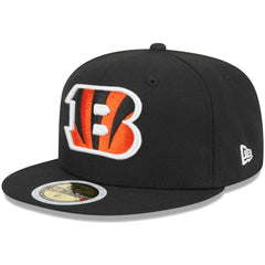 Cincinnati Bengals New Era Youth Main 59FIFTY Fitted Hat - Black - NFL