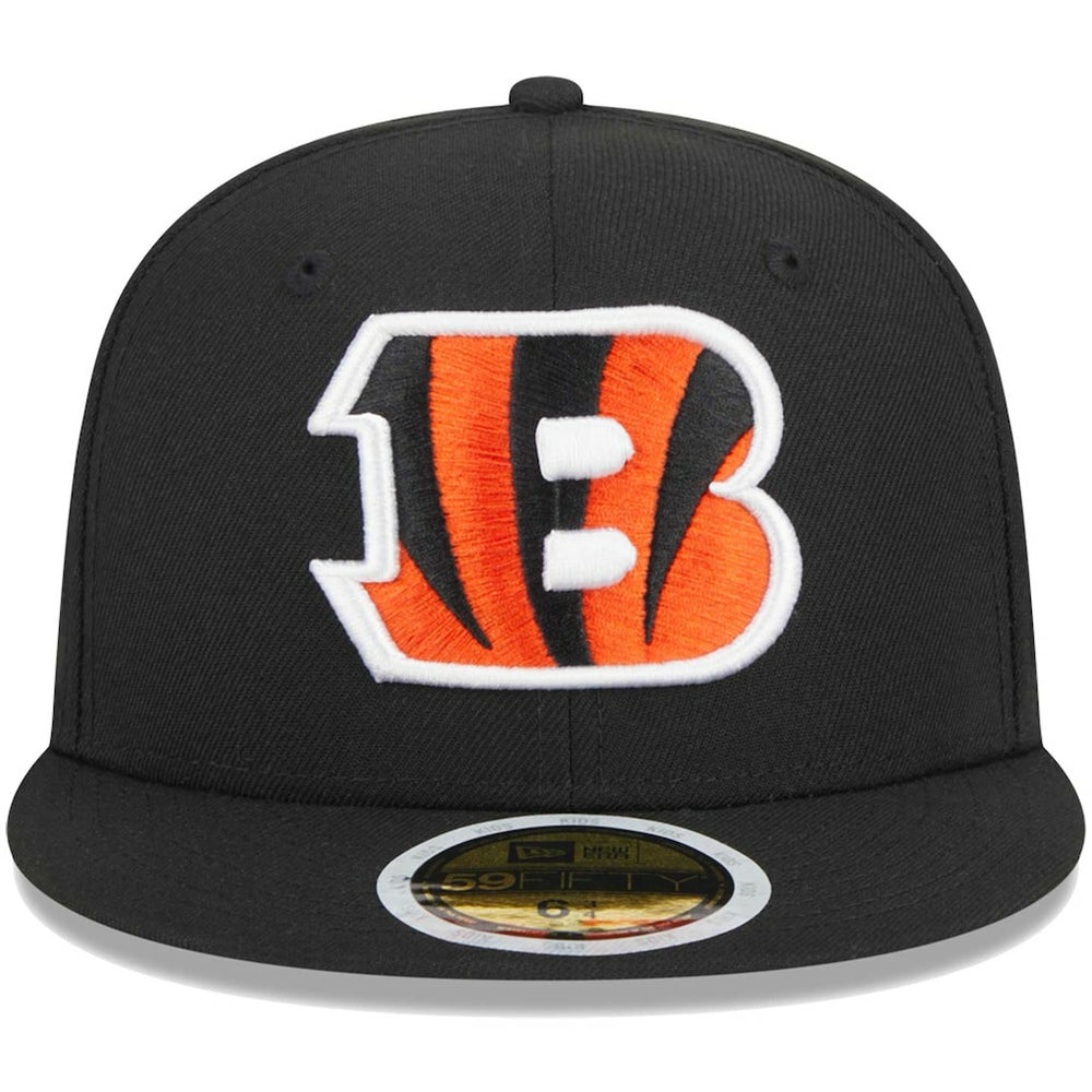 Cincinnati Bengals New Era Youth Main 59FIFTY Fitted Hat - Black - NFL