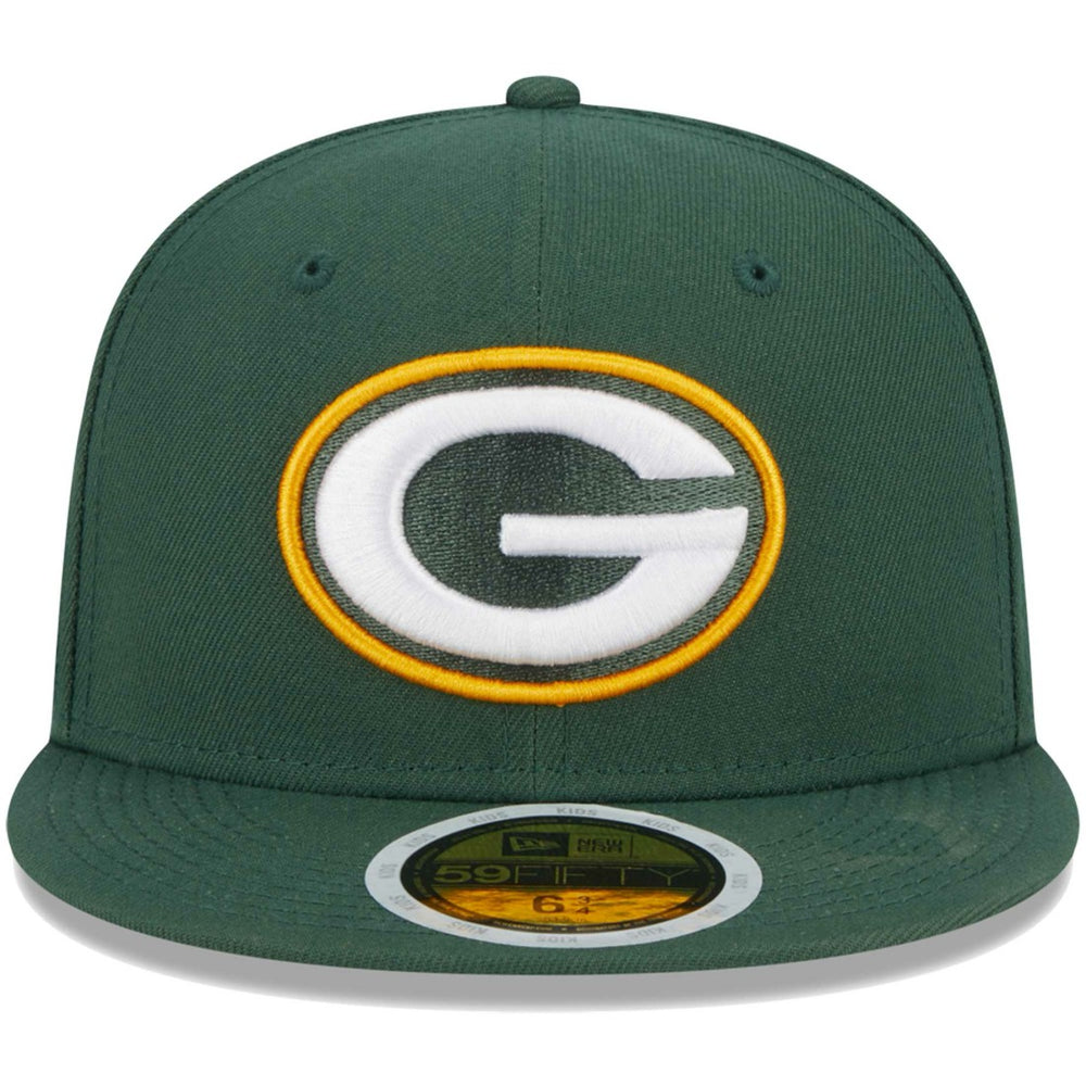 Green Bay Packers New Era Youth Main 59FIFTY Fitted Hat - Green - NFL