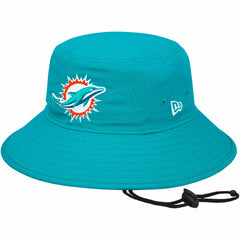 Miami Dolphins New Era Main Bucket Hat - Aqua - NFL