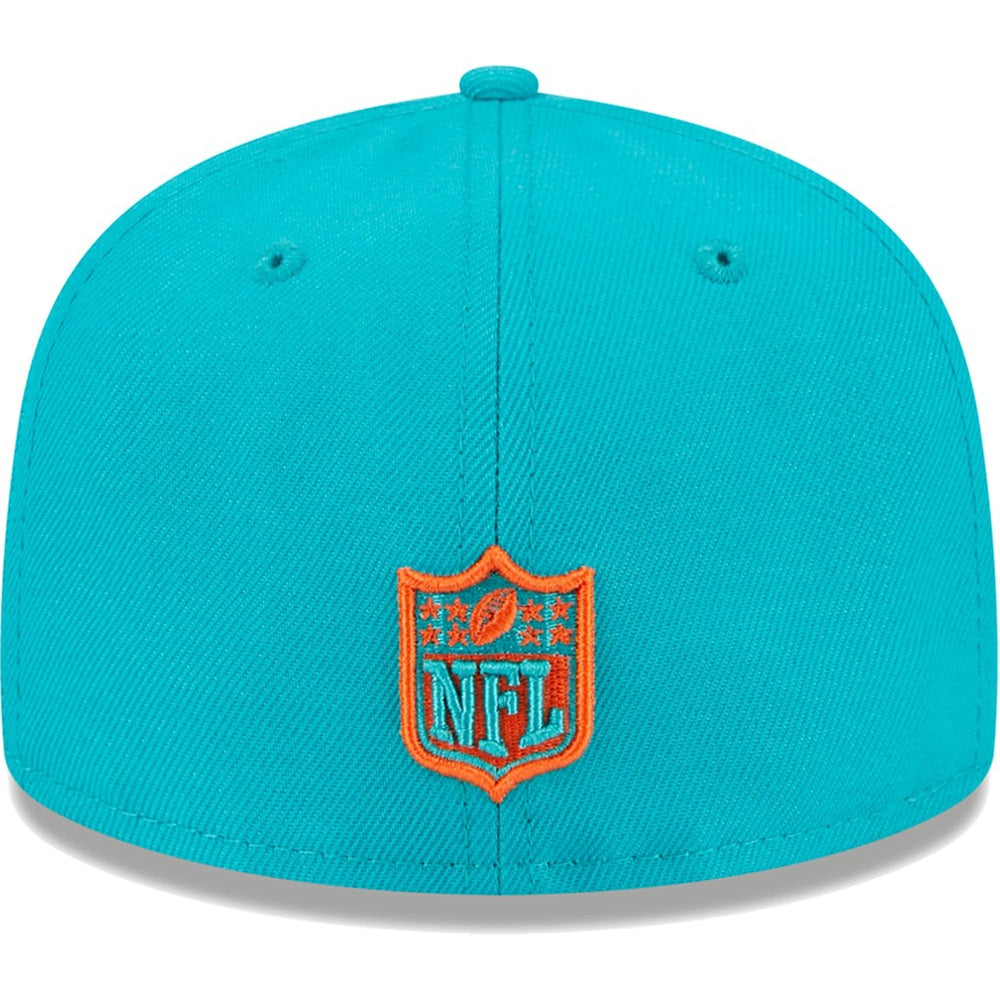Miami Dolphins New Era Youth Main 59FIFTY Fitted Hat - Aqua - NFL