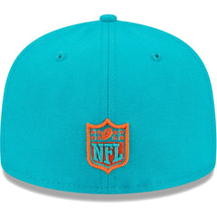 Miami Dolphins New Era Youth Main 59FIFTY Fitted Hat - Aqua - NFL