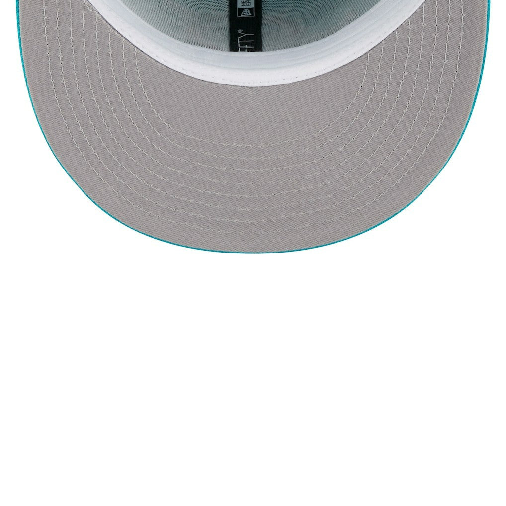 Miami Dolphins New Era Youth Main 59FIFTY Fitted Hat - Aqua - NFL