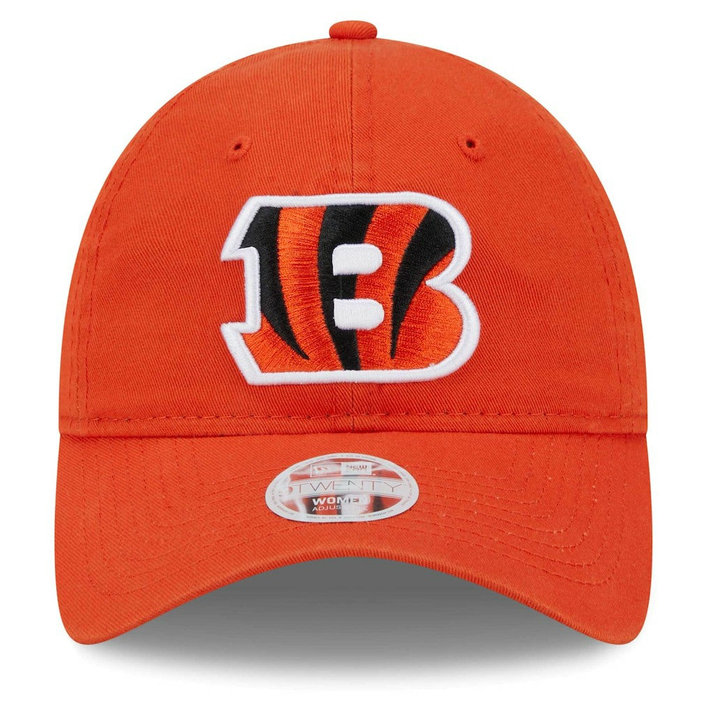 Cincinnati Bengals New Era Women's Main Core Classic 2.0 9TWENTY Adjustable Hat - Orange - NFL