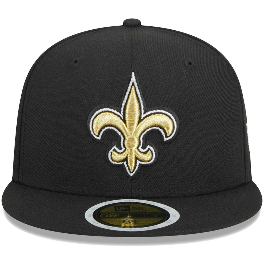 New Orleans Saints New Era Youth Main 59FIFTY Fitted Hat - Black - NFL