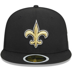 New Orleans Saints New Era Youth Main 59FIFTY Fitted Hat - Black - NFL