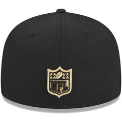 New Orleans Saints New Era Youth Main 59FIFTY Fitted Hat - Black - NFL