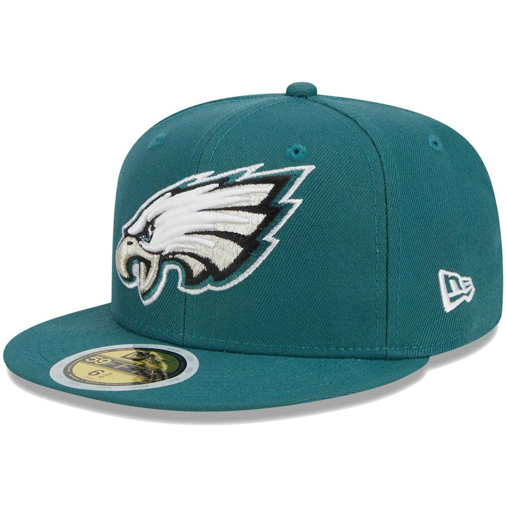 Philadelphia Eagles New Era Youth Main 59FIFTY Fitted Hat - Midnight Green - NFL