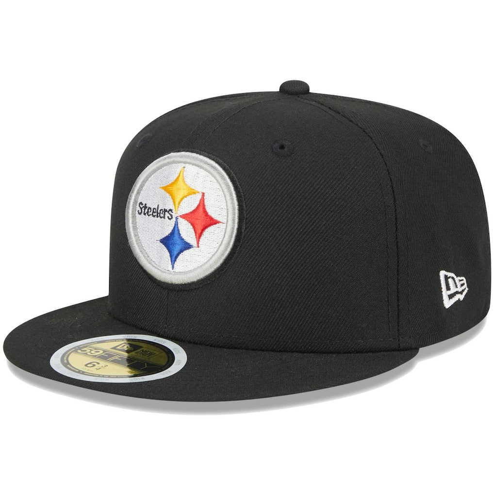 Pittsburgh Steelers New Era Youth Main 59FIFTY Fitted Hat - Black - NFL