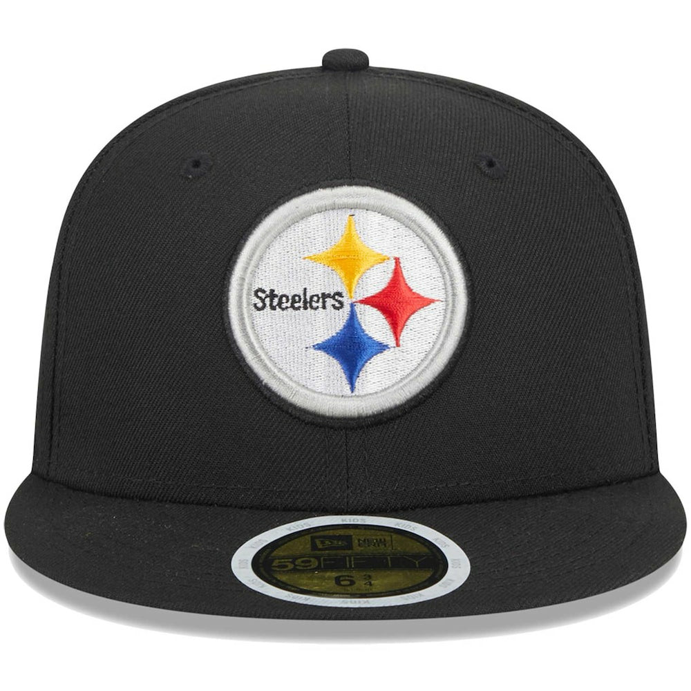 Pittsburgh Steelers New Era Youth Main 59FIFTY Fitted Hat - Black - NFL