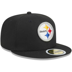 Pittsburgh Steelers New Era Youth Main 59FIFTY Fitted Hat - Black - NFL