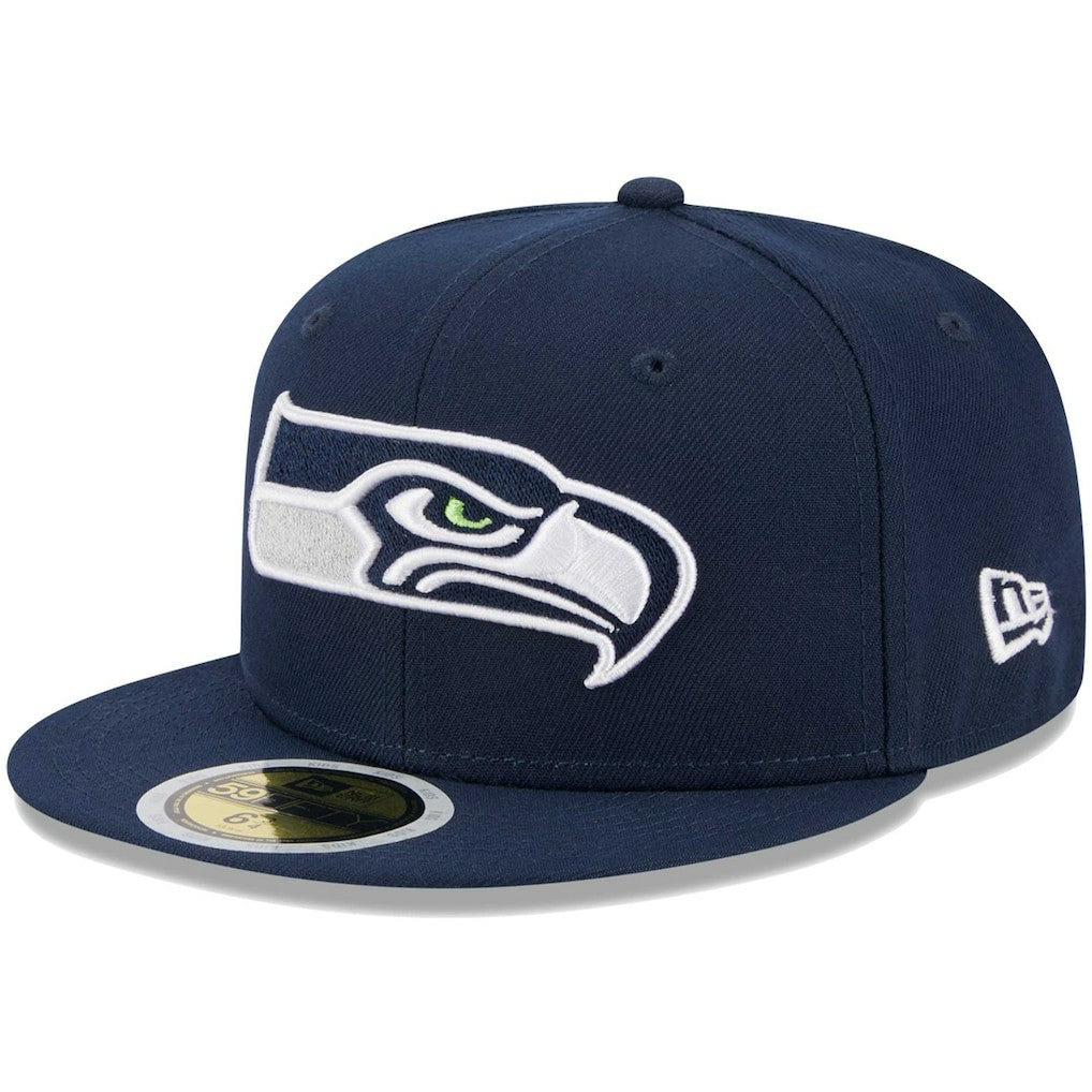 Seattle Seahawks New Era Youth Main 59FIFTY Fitted Hat - College Navy - NFL