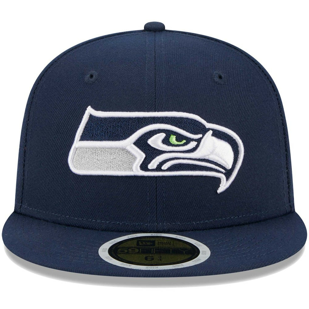 Seattle Seahawks New Era Youth Main 59FIFTY Fitted Hat - College Navy - NFL