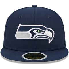 Seattle Seahawks New Era Youth Main 59FIFTY Fitted Hat - College Navy - NFL
