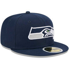 Seattle Seahawks New Era Youth Main 59FIFTY Fitted Hat - College Navy - NFL